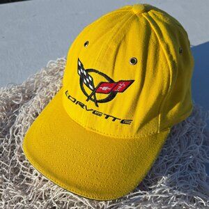 Ball Cap Lid Dad Hat Corvette Bright Yellow Made in Mexico Adjustable Legendary